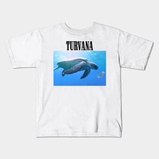 Turvana Band Tee 90's Grunge Punk Turtle Kids T-Shirt